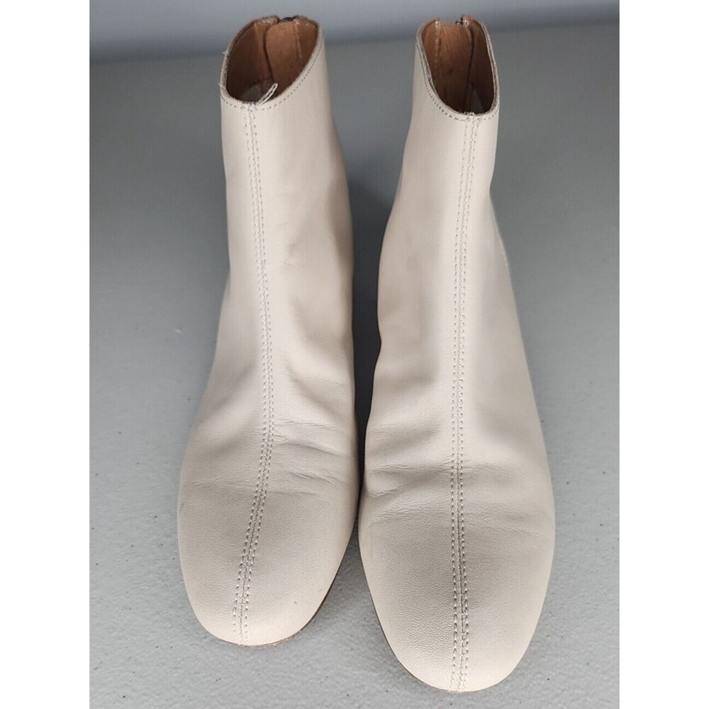 Madewell Ankle Boots Intentionally Blank MA424 Cream / White Womens Size 6 EUC - Picture 5 of 10
